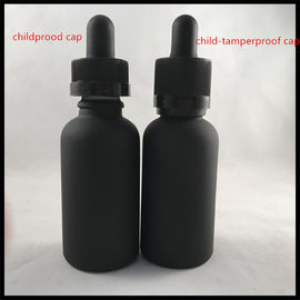 Chiny 30 ml czarne matowe szklane butelki z zakraplaczem Essential Oild Glass Dropper Bottle dostawca
