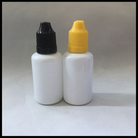 Chiny 30 ml białe plastikowe butelki butelek z zakraplaczem PET Puste butelki z płynem E dostawca