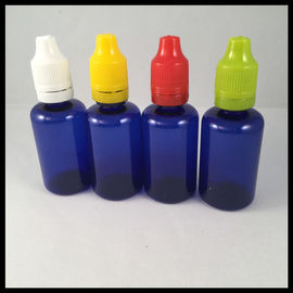 Chiny Niebieskie 30 ml plastikowe butelki Butelki z kroplomierzem PET E Butelki z płynem do cygar dostawca