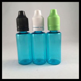Chiny Niebieskie plastikowe butelki z kroplomierzem PET o pojemności 20 ml z zabezpieczeniem antysabotażowym zabezpieczającym przed dziećmi dostawca