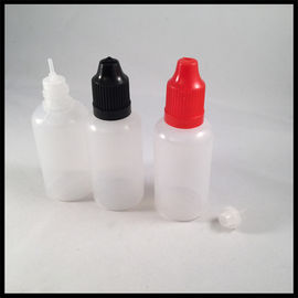 Chiny 30 ml butelek z zakraplaczem zabezpieczającym przed dziećmi Ldpe, małe butelki z płynnym zakraplaczem z tworzywa sztucznego dostawca