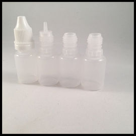 Chiny E Ciecz 10 ml LDPE Butelki z zakraplaczem z osłoną zabezpieczającą przed dziećmi Odporność na kwasową bazę dostawca