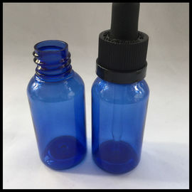 Chiny Małe butelki z zakraplaczem do oczu Niebieskie, puste butelki z zakraplaczem z olejku eterycznego dostawca