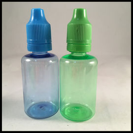 Chiny 30 ml Zielone plastikowe butelki Butelki z kroplomierzem z PET Butelki z olejem do soków z zakrętką zabezpieczającą przed dostępem dzieci dostawca
