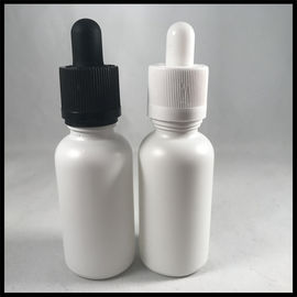 Chiny Mleko Białe 30 ml Niezbędne szklane butelki z kroplomierzem E Płynne pojemniki na papierosy dostawca