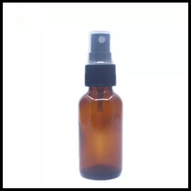 Chiny Brown Amber Glass Spray Butelki kosmetyczne Black Cap Color For Essential Oil dostawca