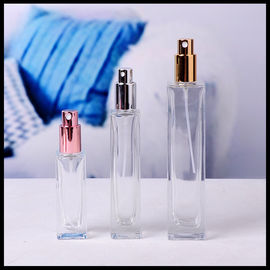 Chiny Butelki ze sprayem szklanym do perfum, prostokątne butelki z rozpylaczem 30 ml 50 ml 100 ml dostawca