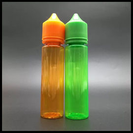 Chiny Chubby Unicorn 60 ml Plastikowa butelka z kroplomierzem Pojemnik z cieczą w kolorze zielonym / pomarańczowym dostawca