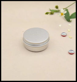 Chiny Okrągłe aluminiowe pojemniki kosmetyczne 50g Kremowa bawełniana puszka z zakrętką dostawca