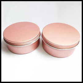 Chiny Różowy kosmetyczny aluminiowy słoik 100g Metalowe puszki Kremowy balsam w proszku z przykrywką dostawca