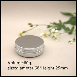 Chiny Opakowanie kosmetyczne Aluminiowy słoik do kremu 60g z pokrywką śrubową Luźny słoik do proszku dostawca