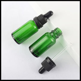 Chiny Butelki szklane z zielonymi olejkami eterycznymi Pojemnik z zakraplaczem kosmetycznym 30 ml Zatwierdzenie TUV dostawca