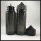 Czarne butelki z kroplomierzem Unicorn 120ml do płynów bez toksycznego zdrowia i bezpieczeństwa dostawca