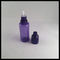 Fioletowe butelki z tworzywa sztucznego z kroplomierzem 20 ml, zdrowie i bezpieczeństwo Butelka z kroplomierzem PET z olejem dostawca