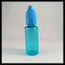 Niebieskie plastikowe butelki z kroplomierzem PET o pojemności 20 ml z zabezpieczeniem antysabotażowym zabezpieczającym przed dziećmi dostawca