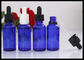 Niebieskie butelki oleju Garomatherapy 30 ml, puste butelki na olejki eteryczne dostawca