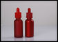Mini Essential Oil Glass Bottles Czerwony matowy sitodruk Logol Childproof Caps dostawca