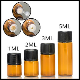 Chiny Mini Size Essential Oil Szklane butelki Normal Cap Do serum / Perfumy 1ml 2ml 3ml 5ml dostawca