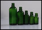 Zielone 30 ml szklane butelki olejków szklanych Butelka szklanych butelek z kroplomierzem dostawca